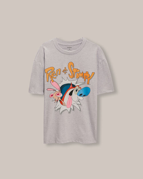 Playera Relaxed Ren & Stimpy